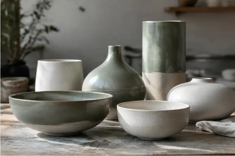 Representative image: finished contemporary ceramic vessels