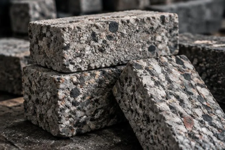Representative image: recycled construction blocks