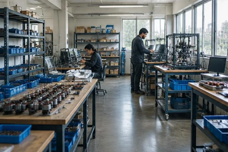 Representative image: a functional motor production workshop