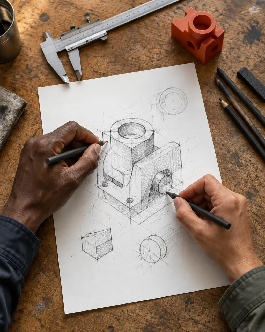 Global58 builders conceptual illustration, not Proximie documentary imagery
