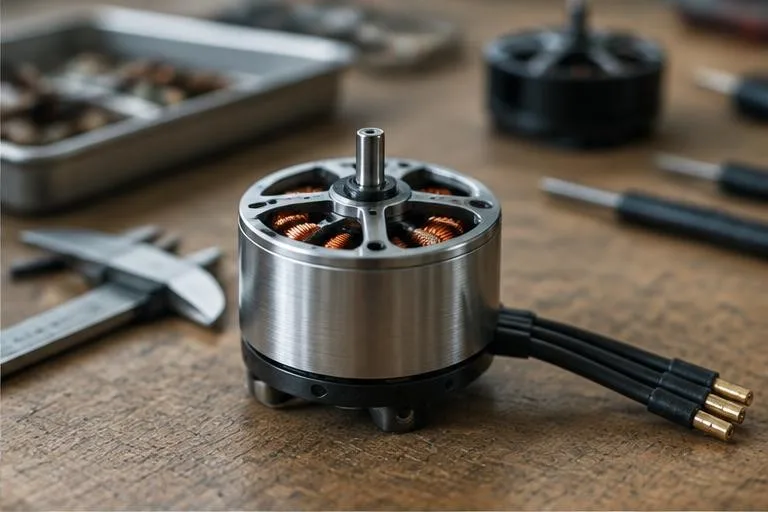Representative image: a compact brushless motor and copper windings